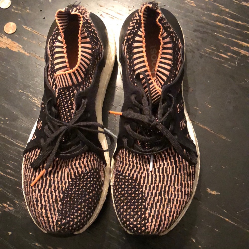Orange/Black Adidas Ultraboost Womens 9